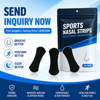 Bandes nasales et ruban adhésif buccal en coton noirs pour un confort amélioré, anti-ronflement, certifiés CE, pour un meilleur sommeil