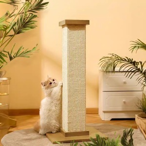 Rascador para gatos con forma de columna romana grande, vertical, resistente al desgaste, sin desprendimiento de material, con estructura integrada para trepar. - Product Image 2