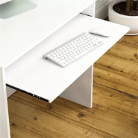 Meubles pour enfants personnalisés en bois blanc de style européen, bureau d'ordinateur pour enfants en PB, ergonomique, gain de place