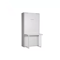 Lit mural moderne pleine grandeur rangement de bureau panneau en bois de pin lit pliant modulaire réglable peu encombrant vente en gros pour les chambres à coucher