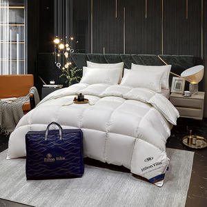 Hotel algodón acolchado verano invierno edredón Hilton algodón edredón relleno personalizado poliéster pluma ganso edredón con bolsa - Product Image 2