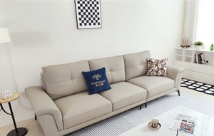 Divano a Tre Posti in Vera Pelle, Set di Divani <span class=keywords><strong>Moderni</strong></span> Italiani, Colore Marrone, Set Completo per <span class=keywords><strong>Soggiorno</strong></span> - Product Image 6