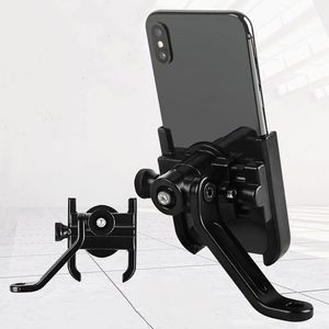 Phone Holder Aluminum Alloy Motorbike Holder Handlebar GPS Navigation Bracket Mount <b>Clip</b> Bike Phone Holder - Product Image 5