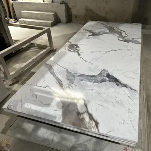 faux marble wall panels flexible marble sheet plastic wall panel Decorative PVC UV Marble Sheet