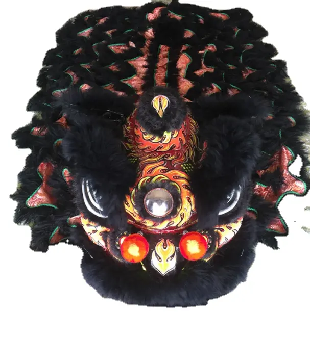 Guangzhou Factory Handmade Normal Size China Two People Performance Lion Dance Costume Chinese Culture Dancing Lion Lion Dance