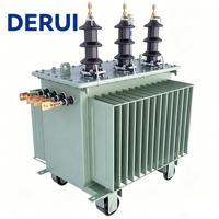 Transformateur de distribution toroïdal immergé dans l'huile 110kV 115kV 132kV 100kVA 200kVA, trois phases 50/60Hz, bobinage aluminium/cuivre haute performance