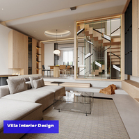 Service de design d'intérieur de luxe pour villa en Australie, solution clé en main pour le salon, décoration personnalisée de la maison