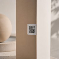 Etiqueta de Seguridad con Código QR Personalizado, Tira Holográfica para Verificar la Autenticidad, Adhesivo Impermeable para Empaques de Cosméticos