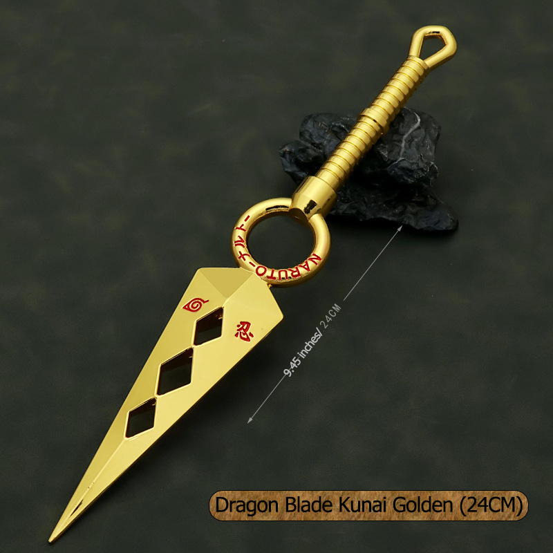 Lame de Dragon Kunai Dorée (24CM)