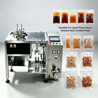 Machine de conditionnement sous vide pour sachets préformés, machine de remplissage et de scellage pour sachets verticaux, pour liquides, pâtes, sauces, granulés et aliments