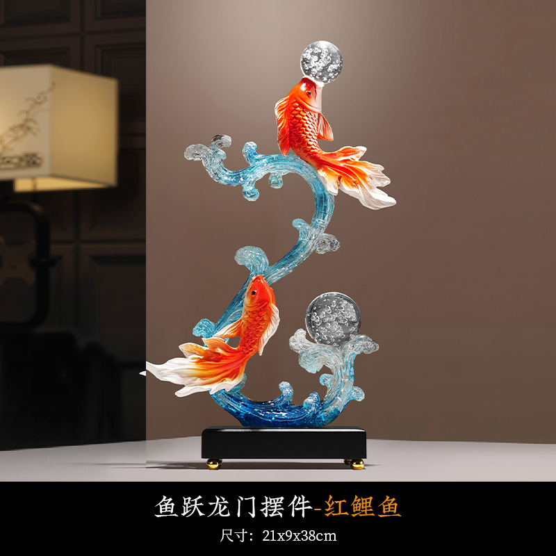 ลูกปัด Pisces Play สีเงิน ฟอยล์สีน้ำเงิน สีส้ม รูปปลา