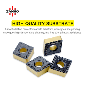 Zanho cnmg chèn cacbua CNC công cụ PVD lớp phủ wnmg tnmg dnmg vnmg Chip-Breaker cho các ứng dụng thép bán hoàn thiện OEM - Product Image 3