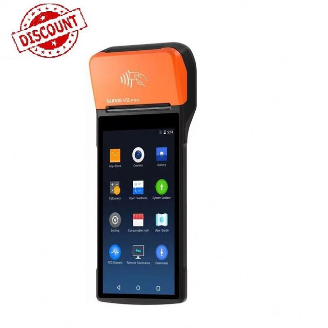 Point of Sale Pos Sunmi V2 PRO Android 4G WIFI NFC 58mm Thermal Printer for Restaurant Handheld Mobile Pos Terminal Machine