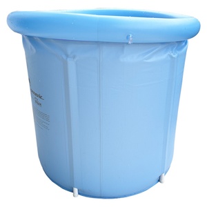 Baignoire de glace en bâche PVC grande taille pour adulte avec anneau gonflable - Product Image 5