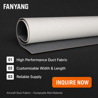 Tissu Hypalon robuste pour conduits de climatisation au sol des aéroports et des avions avec service de découpe, dimensions personnalisées, marque Fanyang