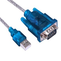 Cable Adaptador Serial USB 2.0 a DB9 RS232 de 1.8m con Conductores de Cobre Puro, Blindaje Trenzado y Revestimiento de PVC para Computadoras