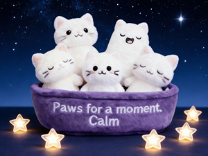 Greenmart Kedi Duygusal Destek Peluş Oyuncak Seti Duygusal Yumuşak Oyuncaklar Çok Satan Kedi ve Köpek Doldurulmuş Hayvan Oyuncakları Duygusal Destek İçin - Product Image 2