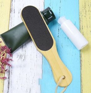 Chuyên Nghiệp Gỗ Ped Double Side Khô Ướt Rasp Grater Pedicure Công Cụ Scrubber Lọc Scraper Tẩy Tế Bào Chết Callus Remover Foot Tập Tin - Product Image 4