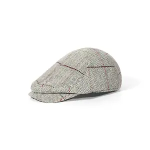 Boina de inverno clássica para homens, boina para cabineiro, chapéu de cabrão, boina para dirigir, boné Gatsby, vintage, estilo inverno, com verificação de desgaste