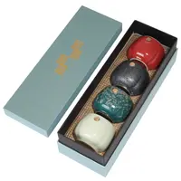 Set Van 4 Geglazuurd Luxrury Keramische Japanse Thee Cup Set Gift