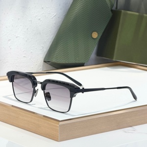 AKO Euclid AKS-526 51-21 Occhiali da Sole <span class=keywords><strong>di</strong></span> Alta Qualità per Uomo e Donna, Design Classico Punk <span class=keywords><strong>di</strong></span> Lusso in Titanio UV400 con Scatola - Product Image 2
