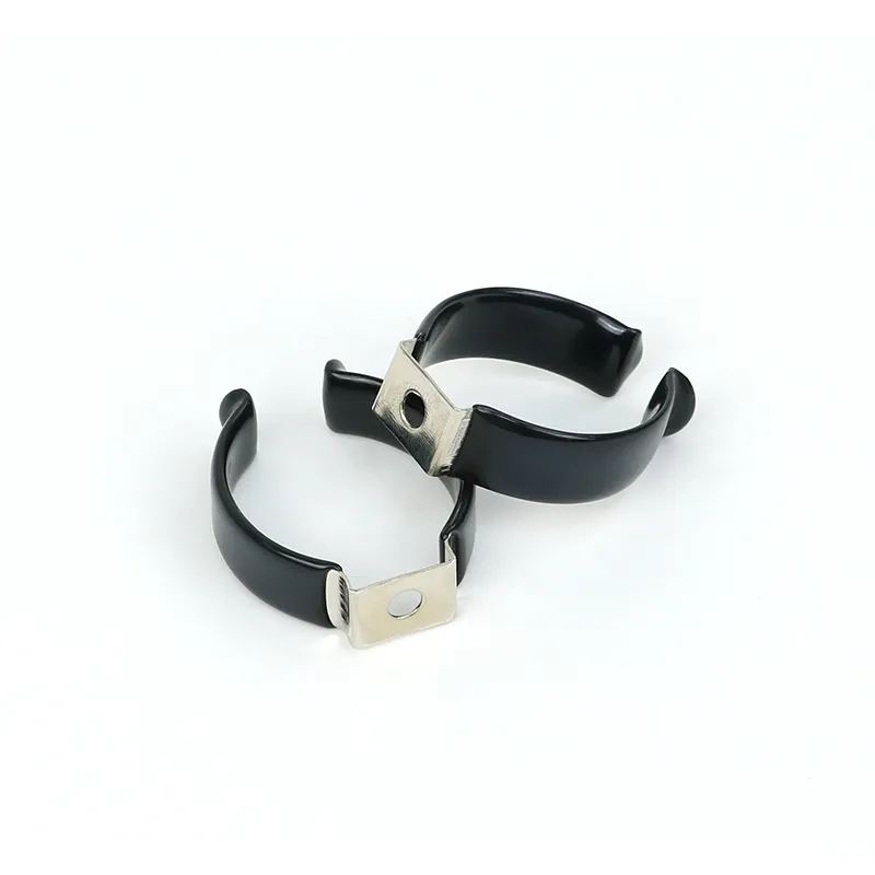 Светодиодная трубка T9, пружинный держатель лампы из марганцевой стали, пружинный зажим для лампы с черной пластиковой крышкой