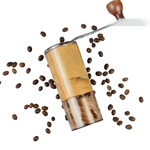 En stock – Moulin à café manuel portable en céramique à manivelle, détachable, pour grains et café – Vente en gros - Product Image 1