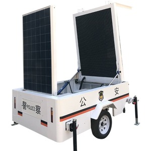 Affichage LED solaire mobile pour signalisation routière, pixels de 3 mm, luminosité de 7000 cd, étanche IP65, publicité extérieure - Product Image 2