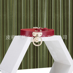 SP bondage restraint leather <b>collar</b> men's and women's leather set adult <b>BDSM</b> sex toy genuine leather teasing sexy - Product Image 1