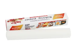 Logo cetak khusus dan ukuran kertas perkamen kertas panggang makanan untuk membuat kue