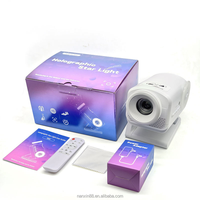 Projecteur d'étoiles holographique 3D Effets vidéo multiples Lumière nocturne étoilée Lampe holographique rotative Décoration de la maison Cadeau