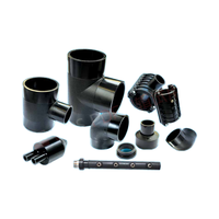 Coude à 45 degrés en PEHD haute densité à fusion bout à bout |   Raccords de tuyauterie DN63-DN800 pour l'alimentation en eau, résistants à la corrosion et étanches