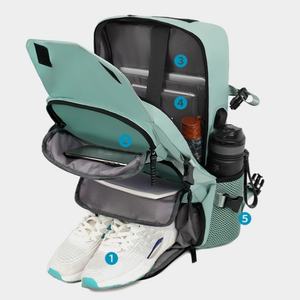 <span class=keywords><strong>Sac</strong></span> à dos <span class=keywords><strong>de</strong></span> randonnée léger en nylon MKW2057 avec port USB, <span class=keywords><strong>sac</strong></span> à dos pour ordinateur portable, <span class=keywords><strong>sac</strong></span> <span class=keywords><strong>de</strong></span> <span class=keywords><strong>voyage</strong></span> avec compartiment à chaussures - Product Image 4