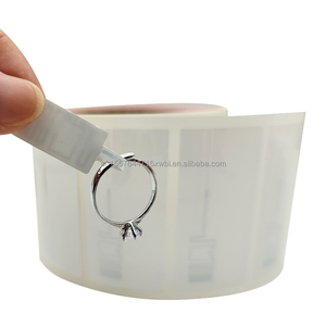 미니 <span class=keywords><strong>RFID</strong></span> 태그 860-960MHz 구리판지 수동형 보석 UHF 자가 접착 방수 라벨 고급품용 - Product Image 1