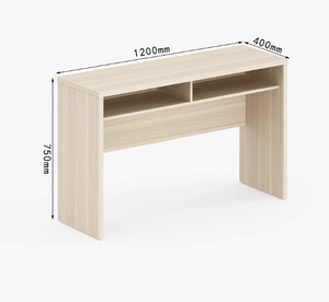 Escritorio de Melamina con Estante Fijo de 90 cm de Ancho, Escritorio Pequeño para Computadora, Mesa de Esquina, Oficina en Casa - Product Image 4
