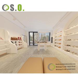 ที่ตั้งโชว์รองเท้ากีฬาร้านขายปลีกอุปกรณ์ตกแต่งภายในร้านออกแบบตามสั่งหรูหรา - Product Image 5