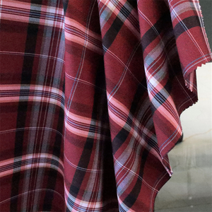 Twill Polyester Viscose rô Mô Hình Vải Hot Bán OEM Bình Thường Mềm Thời Trang Kiểm Tra Tùy Chỉnh Vải - Product Image 5