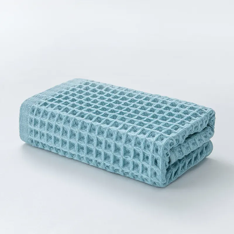 Абсорбирующая красочная мягкая ультра впитывающая мочалка уникальный вафельный дизайн полотенца для лица из чистого хлопка легко сохнуть