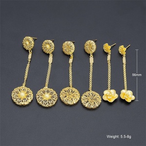 Jxx - Nuevos Aretes de Moda para Mujer, Chapados en Oro de 24K, Joyería de Latón, Precio al por Mayor - Product Image 1