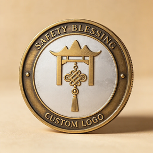 Moneda Conmemorativa Bicolor de Cobre Grabada, Souvenir de Atracción Turística, Regalo de Aniversario Personalizado para Institutos de Formación, ¡Gran Venta! - Product Image 1