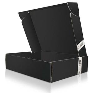 Boîte Cadeau en Papier Noire Luxe Écologique Design Personnalisé, Boîte d'Expédition Postale en Carton Ondulé Kraft pour Emballage d'Extensions Capillaires et Perruques - Product Image 4