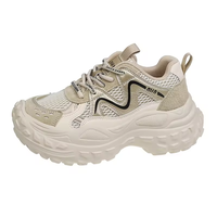 Nouveauté 2026 Chaussures de sport légères et épaisses pour femmes, style de marche, baskets pour femmes et dames, baskets décontractées épaisses