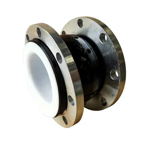 Kimia Pipa Asam Alkali Tahan Ss304 Flange Epdm Ptfe Lined Rubber Expansion Joint