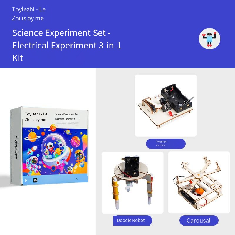 Juego de 3 piezas de experimentos eléctricos - ppt para enseñanza