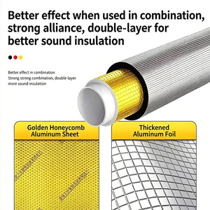 Feuille de matériau insonorisant et isolant thermique en <span class=keywords><strong>mousse</strong></span> de caoutchouc <span class=keywords><strong>autocollante</strong></span> en aluminium de haute qualité - Product Image 4
