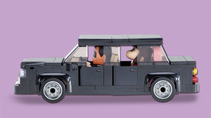 CRAYON SHIN CHAN AND SUZY IN THE LIMOUSINE Anime Character Luxury Car Building <b>Blocks</b> Cute Role Vehicle Assembly Toy - Product Image 2