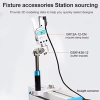 Pince pneumatique en aluminium pour pièces de robot OEM, accessoire pour manipulateur