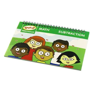 Cheap Preschool Kids Study Count Educational Book China Supplier Spiral Math Books