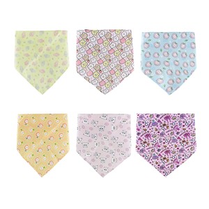 Bandanas triangulaires pour chien avec imprimé de dessins animés mignons, accessoires pour animaux de compagnie en coton doux, style toutes saisons pour chiens - Product Image 1