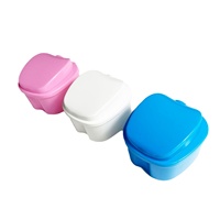 Boîte de rangement pour prothèses dentaires en plastique personnalisée OEM avec logo sur mesure pour la vente en gros